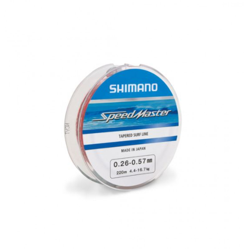 Shimano aukla: Speedmaster Trapered Surf Line 0,33-0,57mm 220m