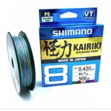 Shimano Kairiki 8 плетеный шнур 0,420mm 300m 46,7kg Multicolor