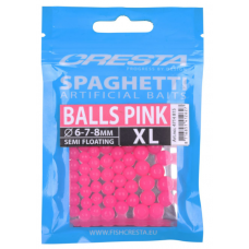 Cresta mākslīgā ēsma  SPAGHETTI BALLS rozā XL