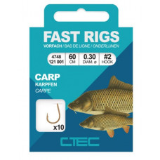 C-Tec FAST RIGS CARP BLACK 60CM #6-0.26