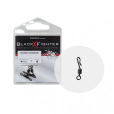 Black Fighter Q-SHAPED SWING SNAP 8# 4PCS/BAG