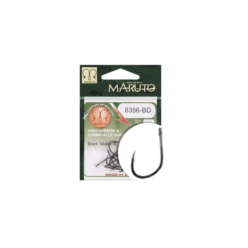 Maruto HOOK MARUTO 8356-BD, BLACK NICKEL, (10 pcs/pack), SIZE 4