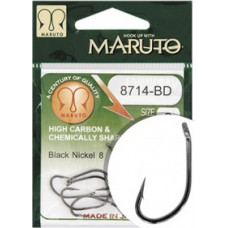 Maruto HOOK MARUTO 8714-BD, BLACK NICKEL, (10 pcs/pack), SIZE 4
