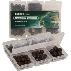 Energoteam ET RUBBER SHOCK BEADS KOMPLEKTS 6 MĪKSTS/CIETS MELNS