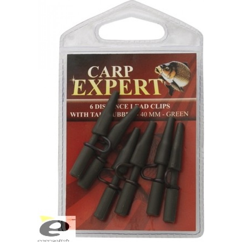 Carp Expert DISTANCES LEAD CLIPS WITH TAIL RUBBER