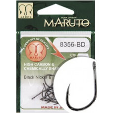 Maruto HOOK MARUTO 8356-BD, BLACK NICKEL, (10 pcs/pack), SIZE 6