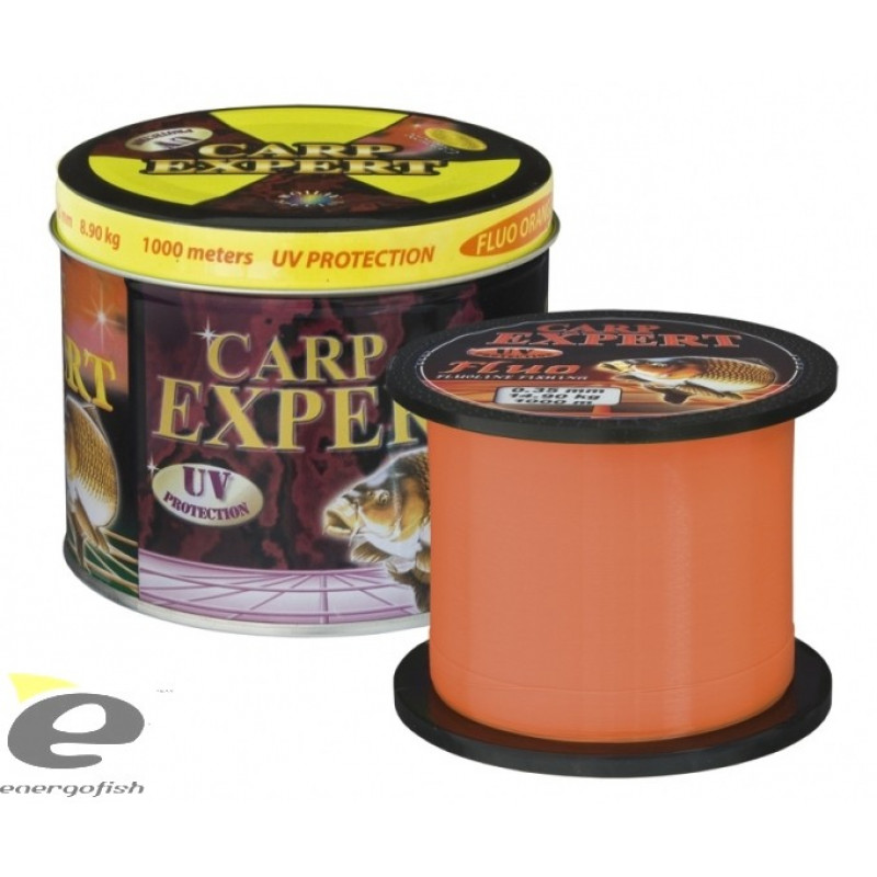 Carp Expert aukla UV, FLUO oranža, 1000M, 0,40MM