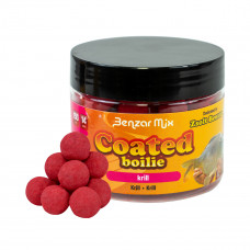 Benzar Mix BENZAR COATED BOILIE 14MM KRILL 150ml PINK