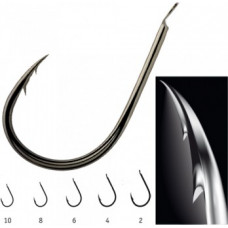 Cralusso HOOK CRALUSSO CHINU, BLACK NICKEL, (10 pcs/pack), SIZE 10