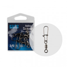 Koos ROLLING SWIVEL WITH NICE SNAP 6/0 3PCS/BAG