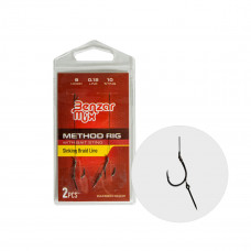 Benzar Mix BENZAR METHOD KNITTED HOOK 8 ON BRAIDED LINE 10MM W/BAIT SPIKE