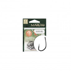 Maruto HOOK MARUTO 8355-BL, BARBLESS, BLACK NICKEL, (10 pcs/pack), SIZE 6