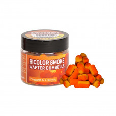 Benzar Mix BICOLOR SMOKE VAFTERI,ēsma zivīm:PINEAPPLE-N-BUTYRIC 12X8MM ORANŽI-DZELTENS 60 ML