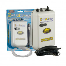 Lineaeffe 2WAY 2 SPEEDS AIR PUMP WITH DRY BATTERY + CAR CIGARETTE LIGHTER