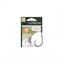 Maruto HOOK MARUTO 8346-BL, BARBLESS, BLACK NICKEL, (10 pcs/pack), SIZE 6
