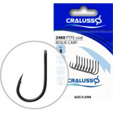 Cralusso HOOK CRALUSSO BOILIE CARP PTFE COAT, GRAY, (8 pcs/pack), SIZE 6