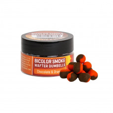 Benzar Mix BICOLOR SMOKE WAFTER DUMBELLS CHOCO-ORANGE 10X8MM ORANGE-BROWN 30 ML