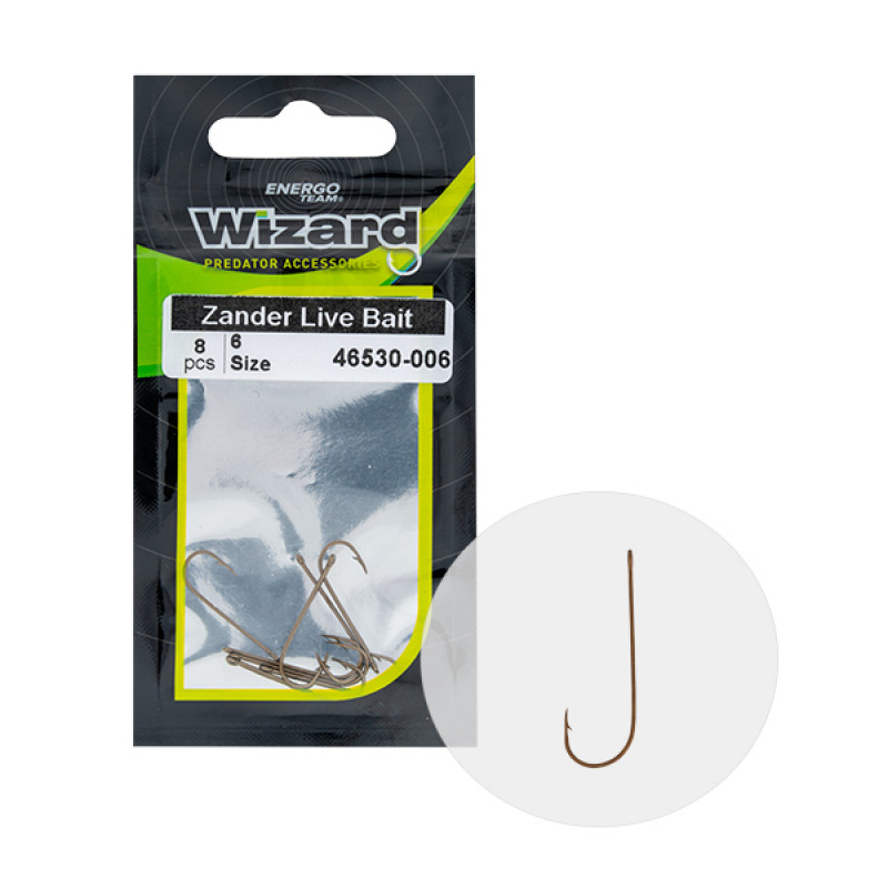 Wizard HOOK ZANDER LIVE BAIT LIGHT 2/0