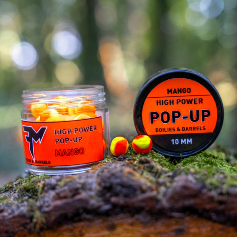 Feedermania FM HIGH POWER POP-UP BOILIES & BARRELS 10 MM MANGO