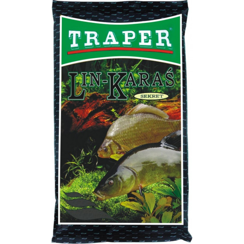 Traper SECRET līnis/karūsa melns, barība zivīm 1kg