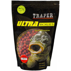 Traper  бойлы,корм для рыб-клубника 12мм/0,5кг