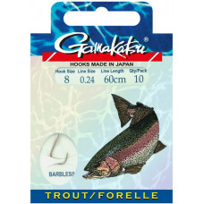 Gamakatsu BOOKLET TROUT BARBLESS #4-0.26MM 60CM